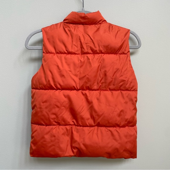 Old Navy Kids Orange Puffer Vest - Size 8 - Picture 2 of 8